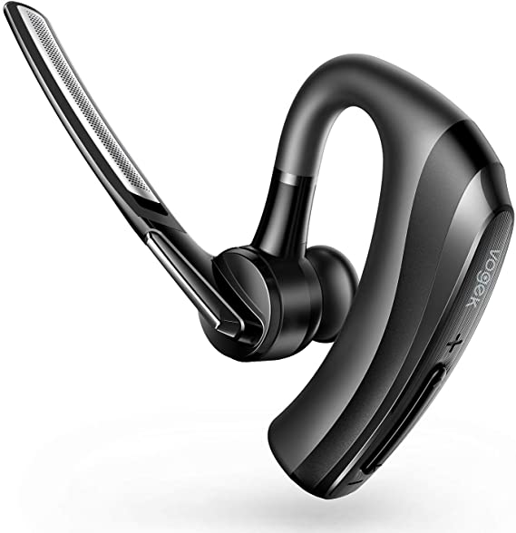 Bluetooth Earpiece, Vogek Bluetooth Headset aptX HD 16 Hours Talktime with CVC8.0 Noise Cancelling Mic Mute Key Hands-Free Earphones for Business Driving Office Compatible with Cellphone PC