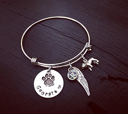 Bulldog Memorial Bracelet | Bulldog Memorial Jewelry | Rainbow Bridge Jewelry | Pet Memorial Jewelry | Pet Sympathy Gift | Pet Keepsake