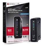 ARRIS SURFboard SBG6580 DOCSIS 30 Cable Modem Wi-Fi N Router - Retail Packaging - Black