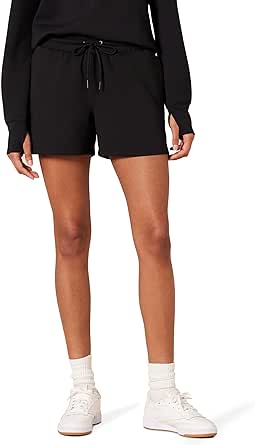 Amazon Essentials Women's Active Sweat Standard-Fit High Waist 4" Shorts