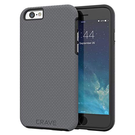 iPhone 6S Case, iPhone 6 Case, Crave Dual Guard Protection Series Case for iPhone 6 6s (4.7 Inch) - Slate