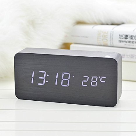 KABB Digital Alarm Clock Digital Alarm Clock wіth Time Temperature and Voice Control