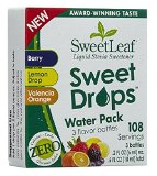 Sweet Leaf Sweet Drops 3 Water Pack 2 Fluid Ounce each