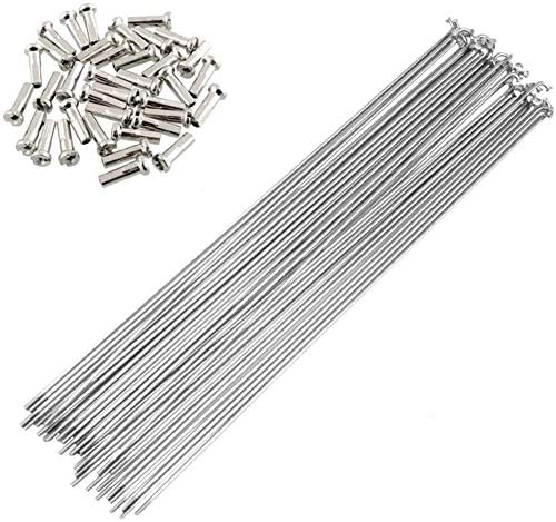 SENQI Bicycle Steel/Stainless Steel Spokes 80mm-297mm with Copper Cap 36pcs