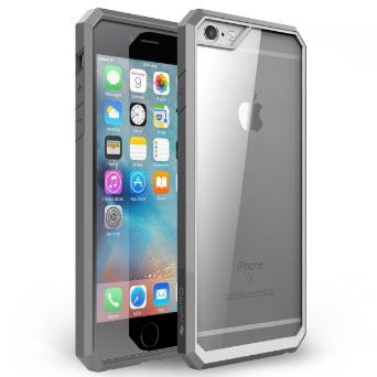 iVAPO iPhone 6 Case, iPhone 6s Case, Clear Back, Protective Bumper, Shock Proof 4.7 Inch - Gray