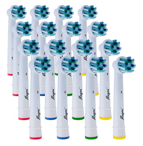 Cross Action Replacement Heads Compatible With Oral B Toothbrushes - More cleaning action in every stroke - Guaranteed A Whiter Smile!
