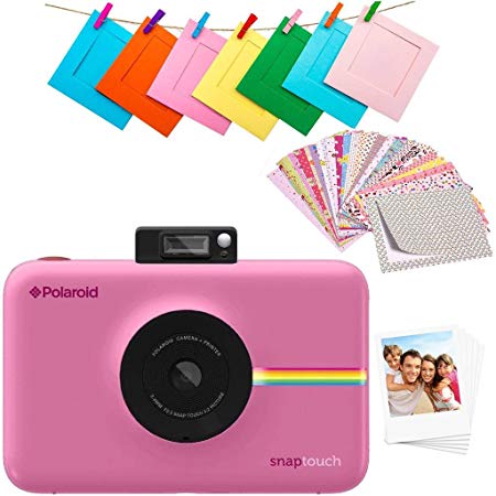 Polaroid SNAP Touch 2.0 – 13MP Portable Instant Print Digital Photo Camera w/Built-In Touchscreen Display, Pink