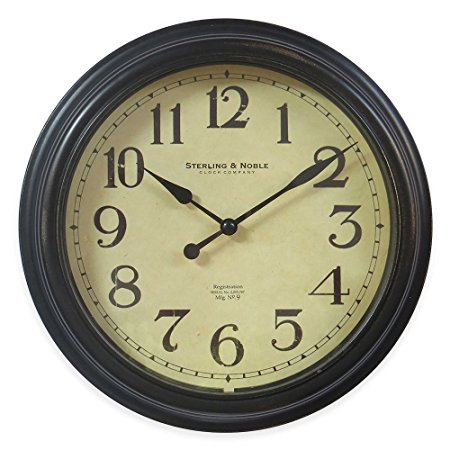 Traditional Bronze Finish 10-Inch Wall Clock