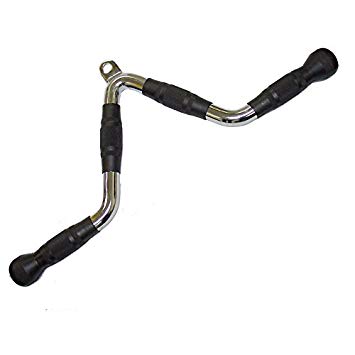 CAP Barbell Deluxe Tricep Press Down Bar with Rubber Handgrips