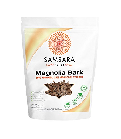 Magnolia Bark Extract Powder (2oz/57g) 60% Honokiol, 25% Magnolol - HIGH VALUE 228 x 250mg dose