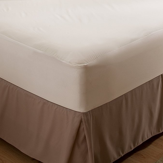 AllerEase Organic Cotton Cover Allergy Protection Mattress Cover, Twin