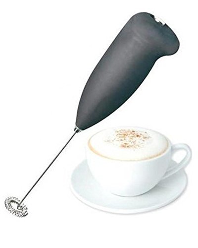 New Whisk and Improved Motor - PowerLix Milk Frother Handheld Battery Operated Electric Foam Maker for Coffee Cappuccino Latte Mini Drink Mixer (Multicolor)