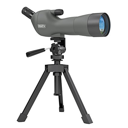 Emarth GOMU 20-60x60AE Spotting Scope, 45-Degree Angled Eyepiece, Waterproof and Fogproof, with Tripod for Outdoor Sporting Activities, Optics Zoom 36-19m/1000m deep green