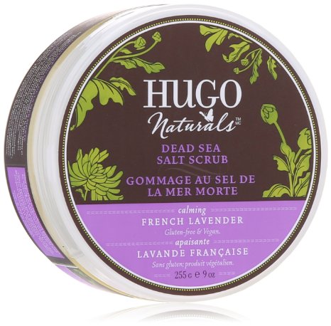 Hugo Naturals Scrub, French Lavender and Dead Sea Salt, 9-Ounce