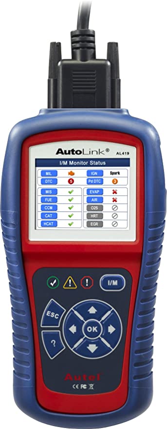 AUTEL Autolink AL419 OBD2 Scanner - Universal Automotive Fault OBD 2 Code Reader Color Screen Car Diagnostic Scan Tool