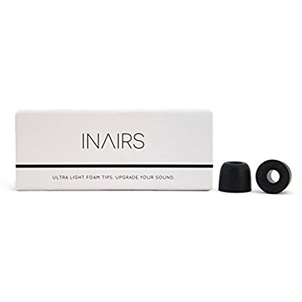 5 Pairs INΛIRS AIR2 (L) Earphone Tips ★ Latest Generation Memory Foam Earpads: More Comfort than Silicone ear bud Tips ★ Noise Isolating Earphones Replacement for In Ear Earbuds ★ Earbud Ear Cushions & Earpad for your Headphones