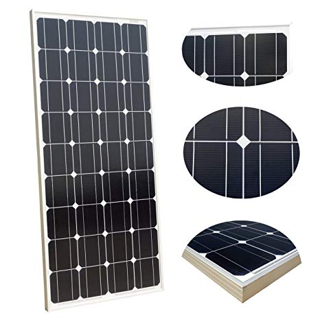 ECO-WORTHY 100W Solar Panel 12V Monocrystalline Photovoltaic PV Module