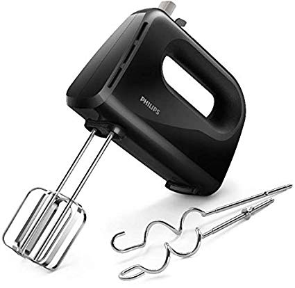 Philips Daily Collection HR3705/10 300-Watt Hand Mixer (Black)