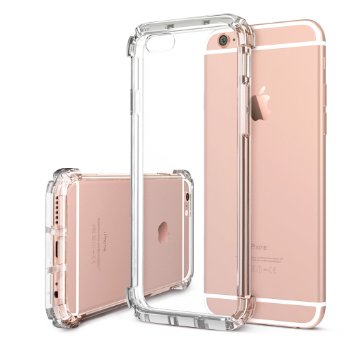 iPhone 6s Case, ESR® [Bumper Cushion] iPhone 6s Crystal Clear Hybrid Case Hard Back Panel   Soft Rubber Bumper Shock Absorbent Corner Protection for iPhone 6 (2014) / iPhone 6s (2015) (Clear)