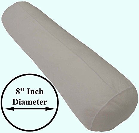 Pillowflex 8 Inch Bolsters Pillow Form Inserts for Shams (8 Inch by 20 Inch Bolster)