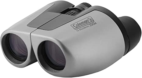 Coleman 15-50x28 Compact Zoom Binoculars, Silver (CZ155028)