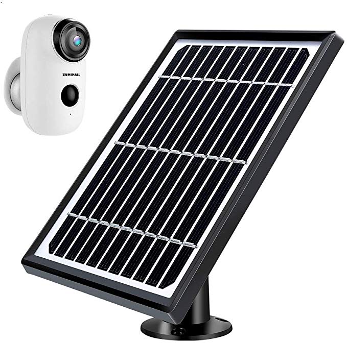 ZUMIMALL Solar Panel Power Supply for ZUMIMALL Rechargeable Battery Wireless Security Camera A3/A3P