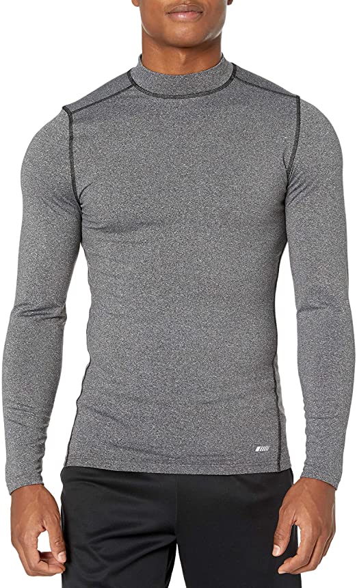 Amazon Essentials Mens Control Tech Thermal Long-Sleeve Mock Shirt