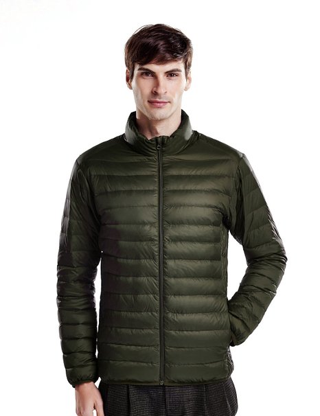 Puredown Weatherproof Mens Packable Down Puffer Jacket