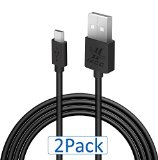 iXCC Element Series 10ft 2pc MicroUSB to USB20 Cable A Male to Micro B Charge and Sync Cable For AndroidSamsungWindowsMP3Camera and other Device