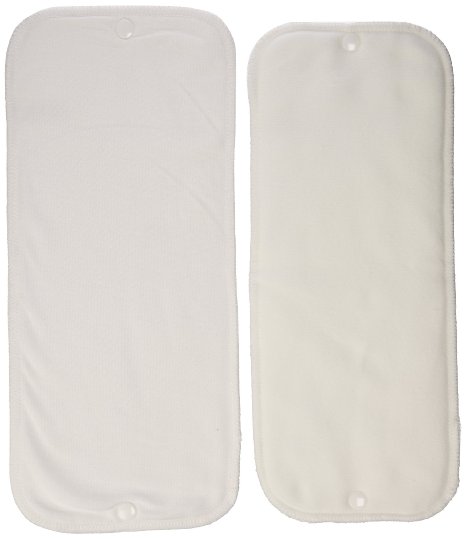 Thirsties Stay-Dry Duo Insert, White, Size Two (18-40 lbs)