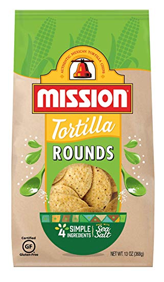 Mission Rounds Tortilla Chips | Gluten Free | Restaurant Style Corn Tortilla Chips | 13 oz