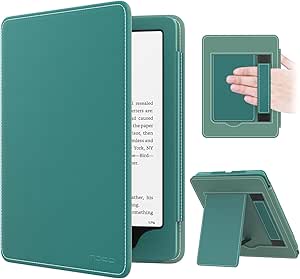 MoKo Case for 7"/6.8" Kindle Paperwhite(12th/11th Generation-2024/2021) and Kindle Colorsoft Signature Edition, Slim PU Shell Cover Case with Auto-Wake/Sleep for Kindle Paperwhite 2024, Jade Green