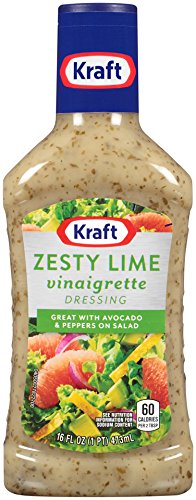 Kraft Zesty Lime Vinaigrette Dressing, 16 Fluid Ounce