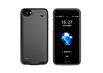 For iphone 6/6S Charger Case,Deriruler Battery Case For Both iPhone 6/6S And iPhone 7 4.7" inch 3000Mah External Rechargeable Backup Pack Case Protective Charger Case(Black)