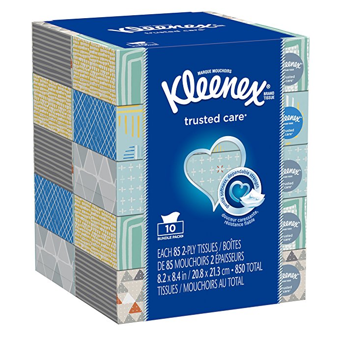 Kleenex Facial Tissue Bundle, 10-Pack of 85 Count