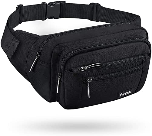 FREETOO Waist Pack Bag Fanny Pack for Men&Women Hip Bum Bag with Adjustable Strap for Outdoors Workout Traveling Casual Running Hiking Cycling