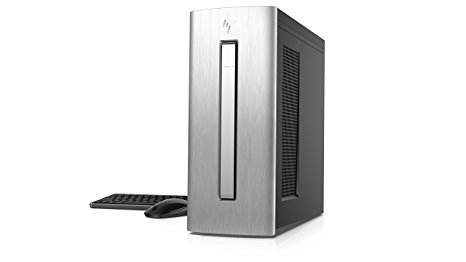 HP ENVY Desktop Computer, Intel Core i7-7700, 16GB RAM, 1TB hard drive, 256GB SSD, Windows 10 (750-530, Silver)