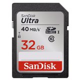 SanDisk Ultra 32GB Class 10 SDHC Memory Card Up to 40MBs- SDSDUN-032G-G46 Newest Version