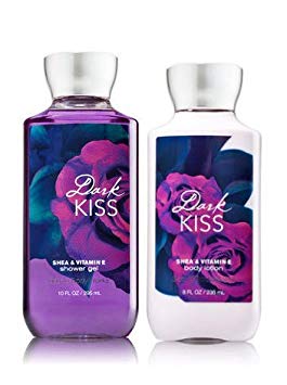 Bath and Body Works Lotion and Shower Gel, Dark Kiss, 2 Pc Gift Set