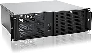 RackChoice 3u Rackmount Server Chassis ATX/MATX with 3x5.25 Support PS2 PSU w/Side 80mm Fan, dust Filter Bracket infront Easy maintenace