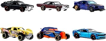 Hot Wheels Japanese Vehicles Themed Multipack of 6 Toy Cars, 1:64 Scale, Authentic Decos, Popular Castings, Rolling Wheels, Gift for Kids 3 Years Old & Up & Collectors