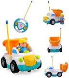 Holy Stone RC Cement Mixer or Dump Truck Radio Control Toy for Toddlers and Pre-Kindergarten