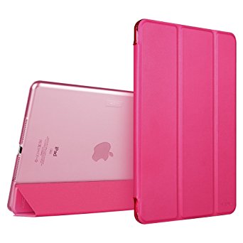iPad Air 2 Case, ESR Smart Case Cover with Trifold Stand and Magnetic Auto Wake & Sleep Function for iPad Air 2 / iPad 6th Generation (Rosy Red)