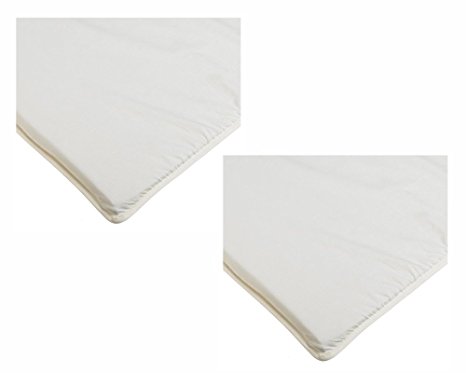 Arm's Reach Mini Co-sleeper 100% Cotton Natural Sheet, 2 Count