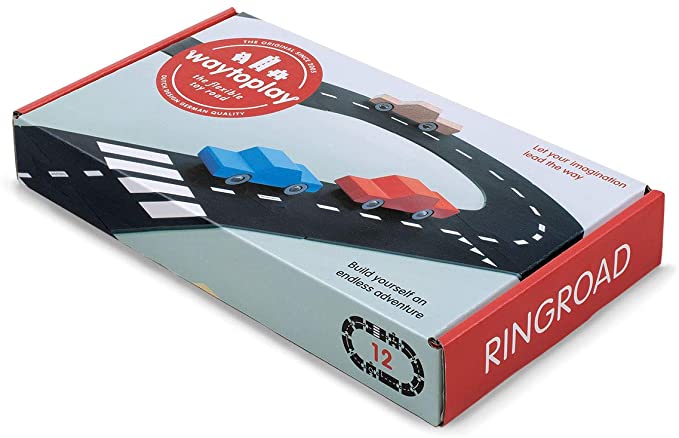 Way To Play Toys Flexible Race Track Toy Road Set Ring Road 12 Pieces