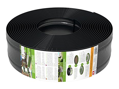 AmiSpol® Garden Edging Plastic - 125/4 mm Length 25 m
