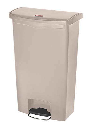 Rubbermaid Commercial Products Slim Jim Step-On Plastic Trash/Garbage Cans