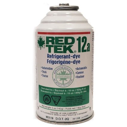 2 Cans - RED TEK 12a Refrigerant (6 Oz. Can) Freon Replacement