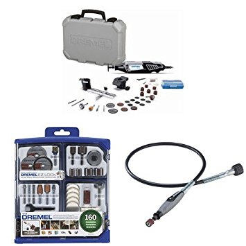 Dremel 4000-2/30 Rotary Tool Kit with 160-Piece Accessory Kit and Flex Shaft Attachment