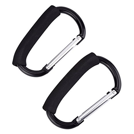 Dxg Grocery Bag Holder Handle Carrier Tool Grip Your Tote, Shopping and Plastic Bags 2 Pack (Black)